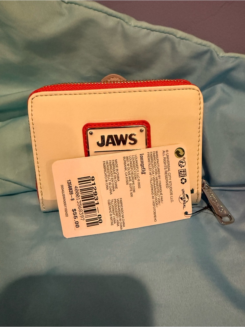 Jaws Loungefly Mini Backpack & Wallet Set - Picture 9 of 10